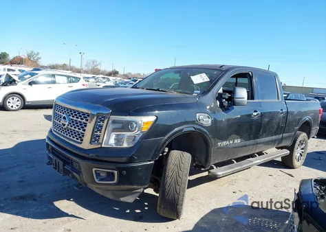 2017 Nissan Titan Xd Platinum Reserve Diesel from USA, damaged, VIN 1N6BA1F47HN545081